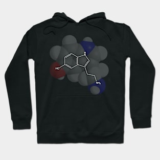 Serotonin Molecule Chemistry Hoodie